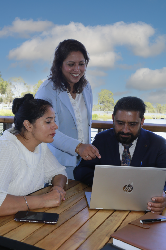 Amida - Daman Amit and client - portrait - new sky